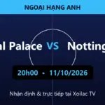 Nhận định Crystal Palace vs Nottingham 20h00 ngày 11/10/2026