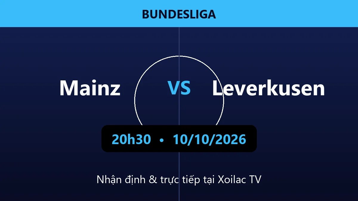 Nhận định Mainz vs Leverkusen 20h30 ngày 10/10/2026