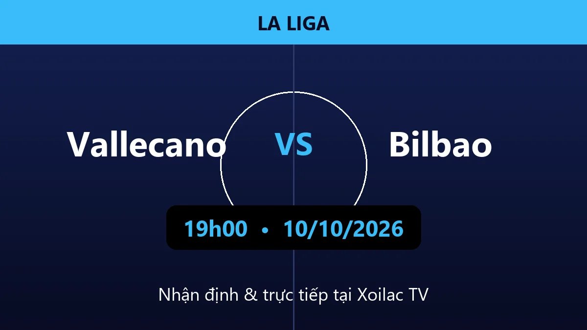 Nhận định Vallecano vs Bilbao 19h00 ngày 10/10/2026